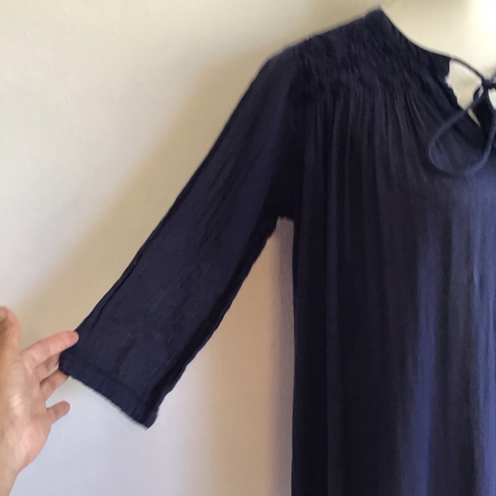 Roller Rabbit Women Elegant Navy Mini Dress XS with Tassels - Picture 5 of 14
